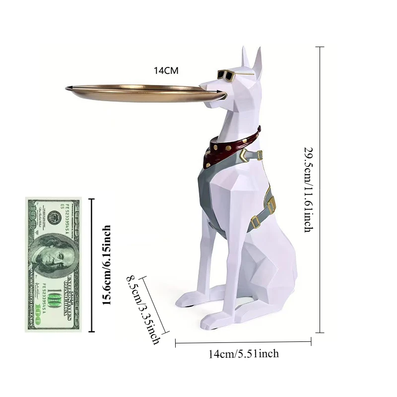 29cm-Resin-Doberman-Tray-Statue-Decor-Storage-Organizer-for-Living-Room-Unique-Gift-for-Dog-Lovers-4