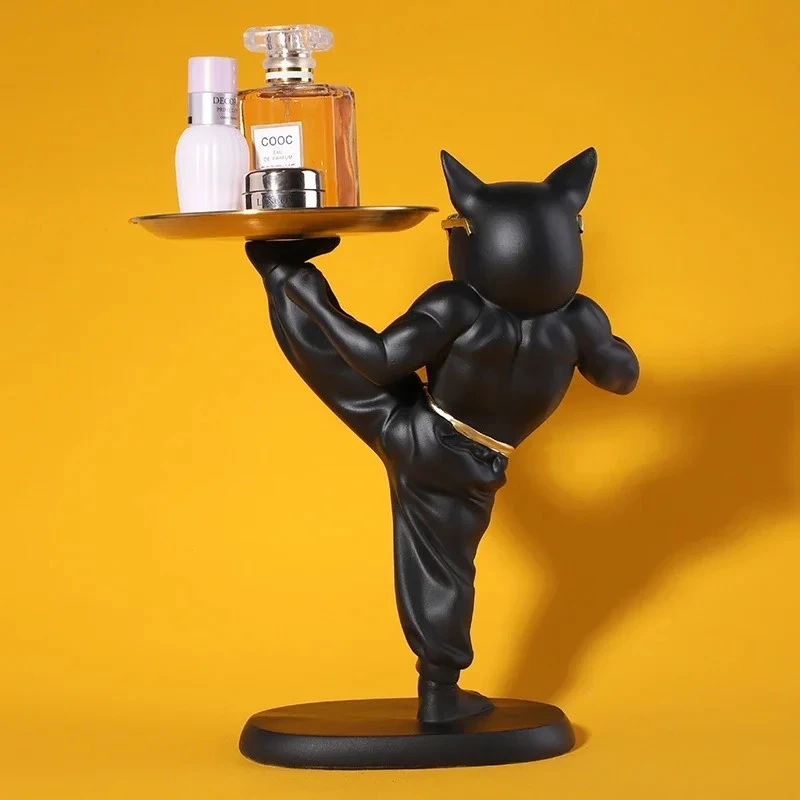 Karate-Bulldog-Storage-Box-Resin-Animal-Organizer-Statue-Kung-Fu-Dog-Figurine-Unique-Gift-for-Pet-4